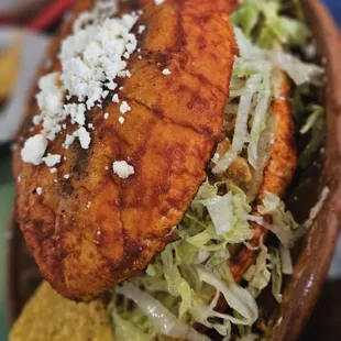 Pambazo de Chorizo con Papa