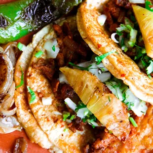 a closeup of a plate of food