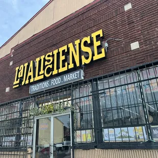 Outside - also a supermarket