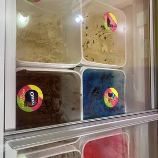 Ice cream selections