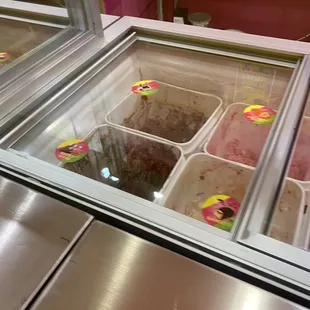 Ice cream selections