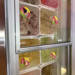 Ice cream selections