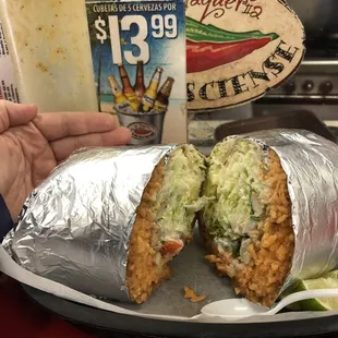 HUGE Chicken Burrito!