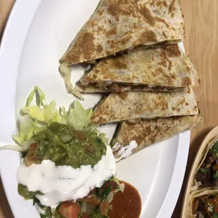 Carnitas quesadilla