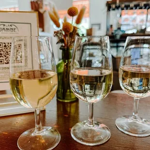 White wine flight!