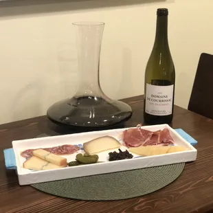 Using La Jambe cheese to try to recreate a cheese board during quarantine!