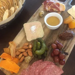 Cheese and Charcuterie (small portion).