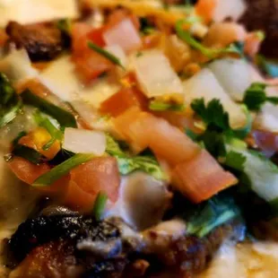 a close up of a plate of food