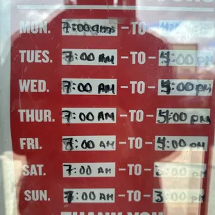 Business Hours