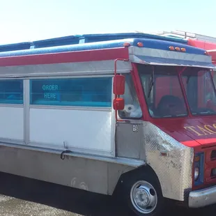 two trucks parked side by side