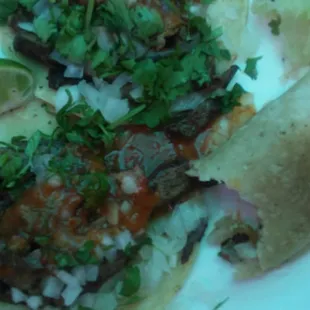 Birria and liver tacos are the best...Yummy!