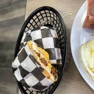 Ham egg and cheese