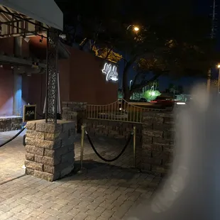 a blurry image of the entrance