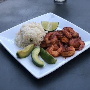 Spicy shrimp- a la diabla salsa