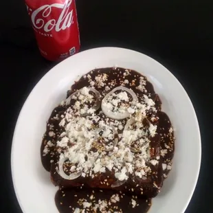 Enchiladas de mole poblano 100%
