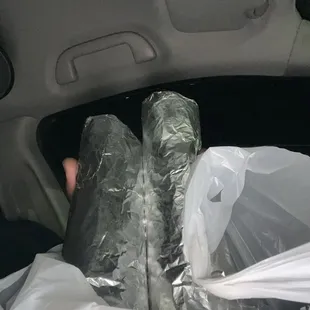 Late night burritos  lookin like 2 legs