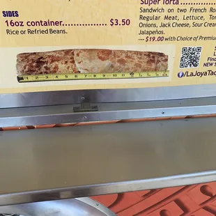 One of the menu items