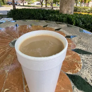 CAFE CON LECHE GRANDE $2.00 + tax