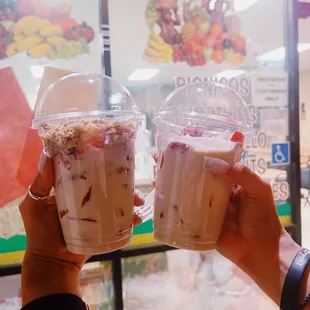 Fresas con crema.
