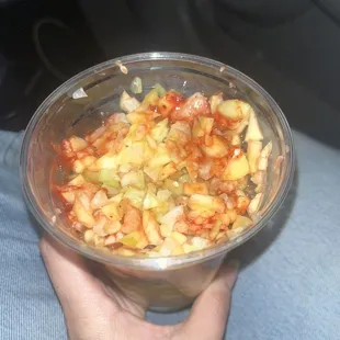 Escamocha con chile