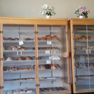 Display cases filled with goodies