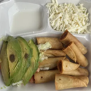 Chicken flauta appetizer