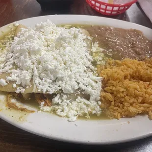 Enchiladas Suizas de Pollo Platillo