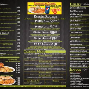 Menu page 1