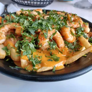 Shrimp nachos