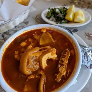 Half order of menudo