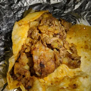 A close up of what's inside