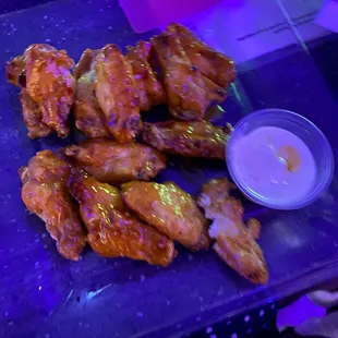 Mango habanero wings