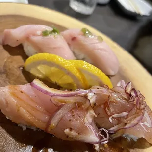 Albacore and yellowtail