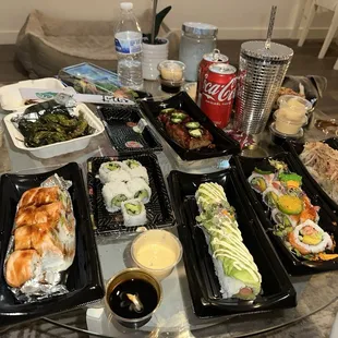 sushi and sashimi, food, sushi, sashimi