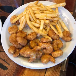 Kids popcorn shrimp. It's a big portion!