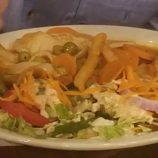 Fish fillet a la veracruzana