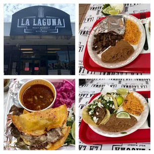 Tacos, fajita, and quesadilla