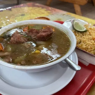 Carne de res soup!