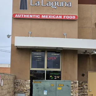 Entrance of the restaurant