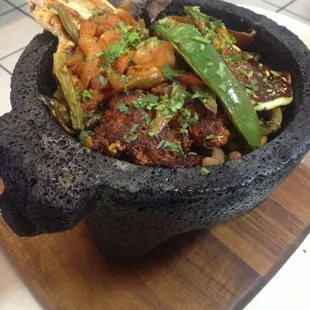The Molcagete! Very delicious!