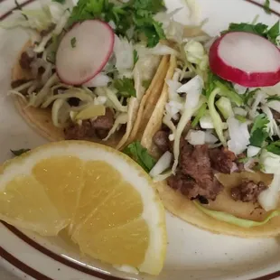 Two asada tacos