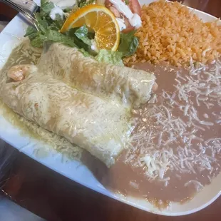 Shrimp Enchiladas