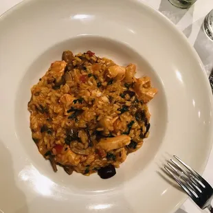 Risotto with seafood