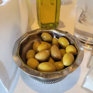 complimentary olives