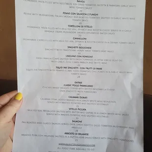 lunch menu 2/2