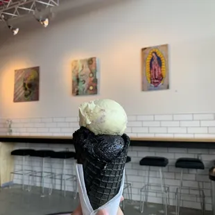Black Magic and Blue Cheese ice cream