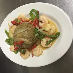 Mofongo con Camarones