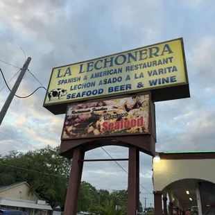 Signage out front
