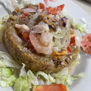 Mofongo Relleno De Camarones