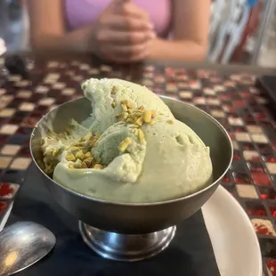 Pistachio ice cream